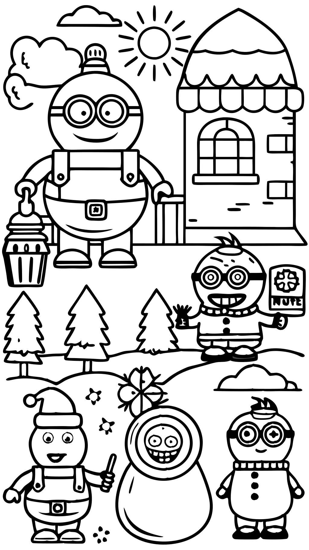 Minions 4 coloriages